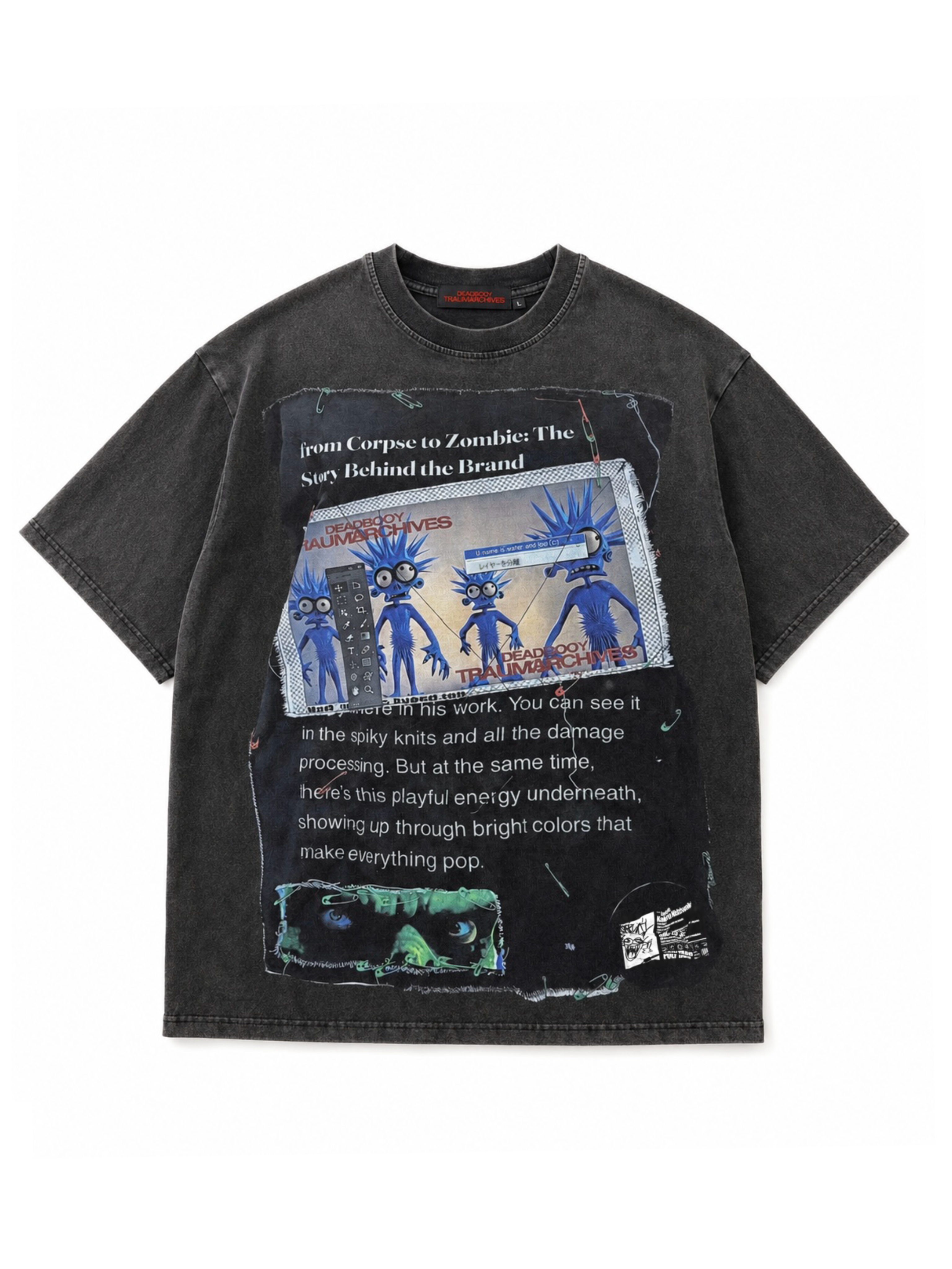 "Deadbooy" Digital Patch Print Tee